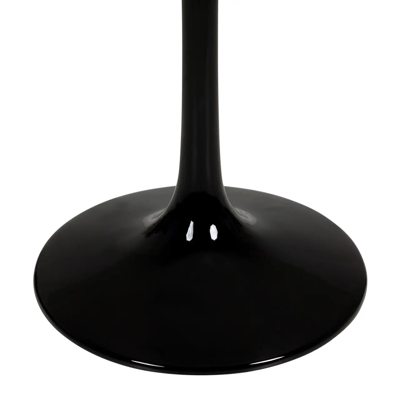BASE DE MESA DE JANTAR CENTRAL REDONDA AU 90 CM TULIPE - PRETO BRILHANTE - Foto 2