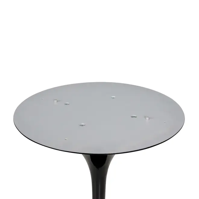 BASE DE MESA DE JANTAR CENTRAL REDONDA AU 90 CM TULIPE - PRETO BRILHANTE - Foto 3