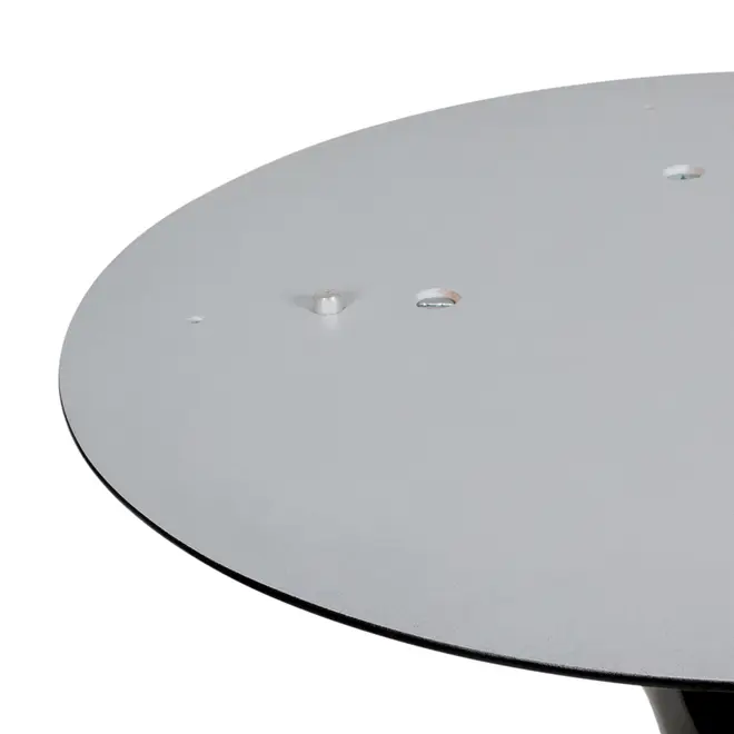 BASE DE MESA DE JANTAR CENTRAL REDONDA AU 90 CM TULIPE - PRETO BRILHANTE - Foto 4