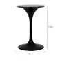 BASE DE MESA DE JANTAR CENTRAL REDONDA AU 90 CM TULIPE - PRETO BRILHANTE - Foto 5