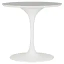 BRANCO BRILHANTE - BASE DE MESA DE JANTAR CENTRAL OVAL AU 1,60 M TULIPE
