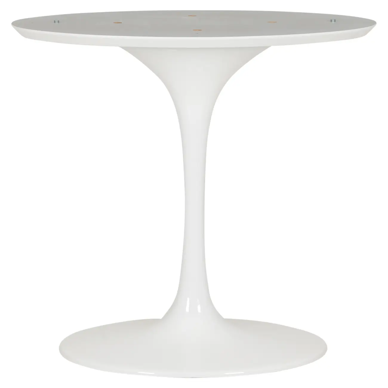 BASE DE MESA DE JANTAR CENTRAL OVAL AU 1,60 M TULIPE - BRANCO BRILHANTE - Foto 1
