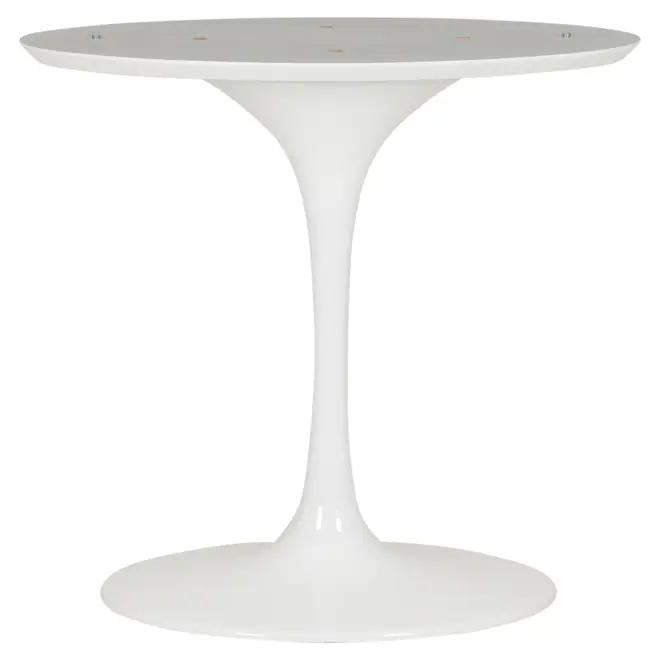 BASE DE MESA DE JANTAR CENTRAL OVAL AU 1,60 M TULIPE - BRANCO BRILHANTE - Foto 1