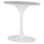 BASE DE MESA DE JANTAR CENTRAL OVAL AU 1,60 M TULIPE - BRANCO BRILHANTE - Foto 2