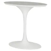 BASE DE MESA DE JANTAR CENTRAL OVAL AU 1,60 M TULIPE - BRANCO BRILHANTE - Foto 2