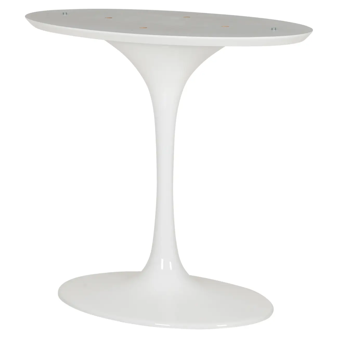BASE DE MESA DE JANTAR CENTRAL OVAL AU 1,60 M TULIPE - BRANCO BRILHANTE - Foto 2