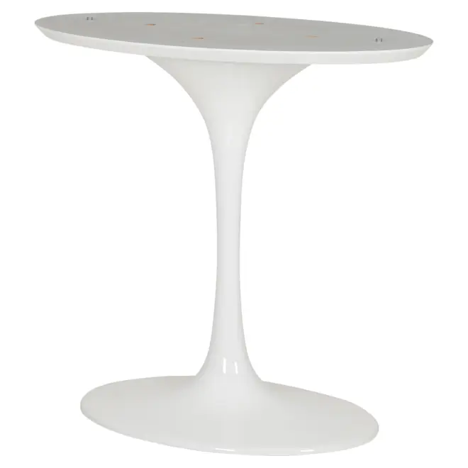BASE DE MESA DE JANTAR CENTRAL OVAL AU 1,60 M TULIPE - BRANCO BRILHANTE - Foto 2