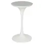 BASE DE MESA DE JANTAR CENTRAL OVAL AU 1,60 M TULIPE - BRANCO BRILHANTE - Foto 3