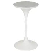 BASE DE MESA DE JANTAR CENTRAL OVAL AU 1,60 M TULIPE - BRANCO BRILHANTE - Foto 3