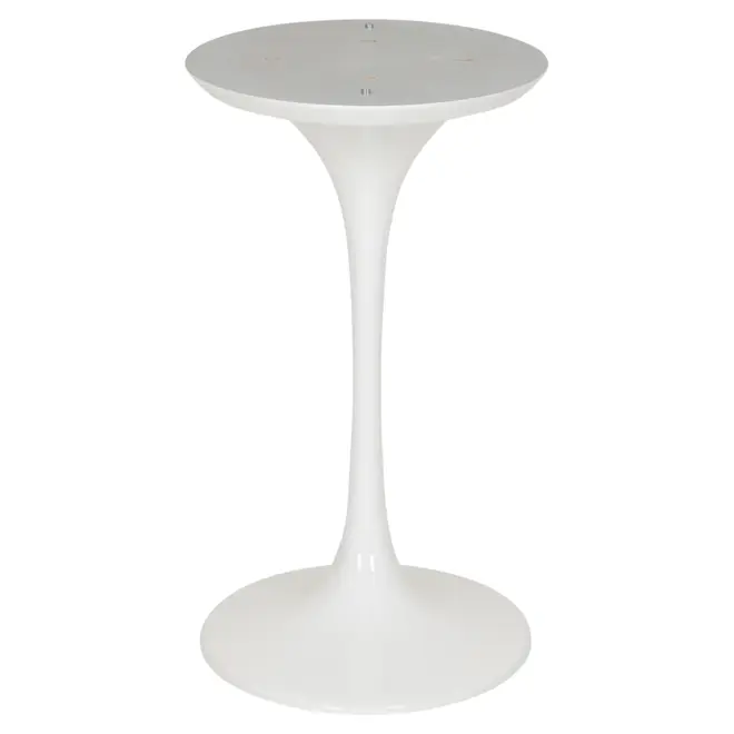 BASE DE MESA DE JANTAR CENTRAL OVAL AU 1,60 M TULIPE - BRANCO BRILHANTE - Foto 3