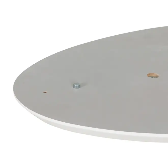 BASE DE MESA DE JANTAR CENTRAL OVAL AU 1,60 M TULIPE - BRANCO BRILHANTE - Foto 4