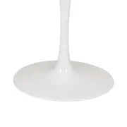BASE DE MESA DE JANTAR CENTRAL OVAL AU 1,60 M TULIPE - BRANCO BRILHANTE - Foto 5