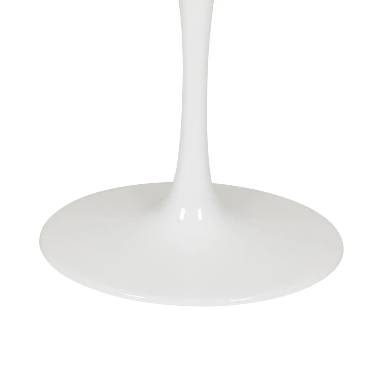 BASE DE MESA DE JANTAR CENTRAL OVAL AU 1,60 M TULIPE - BRANCO BRILHANTE - Foto 5