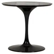 BASE DE MESA DE JANTAR CENTRAL OVAL AU 1,60 M TULIPE - PRETO BRILHANTE - Foto 1