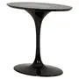 BASE DE MESA DE JANTAR CENTRAL OVAL AU 1,60 M TULIPE - PRETO BRILHANTE - Foto 2