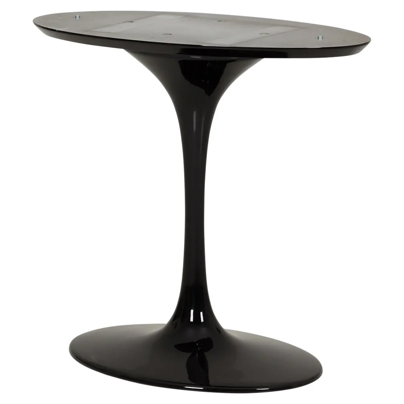 BASE DE MESA DE JANTAR CENTRAL OVAL AU 1,60 M TULIPE - PRETO BRILHANTE - Foto 2