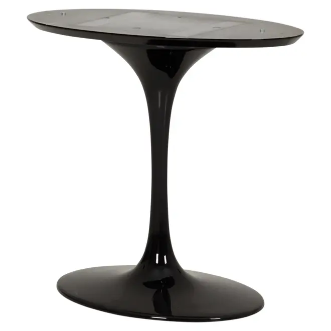 BASE DE MESA DE JANTAR CENTRAL OVAL AU 1,60 M TULIPE - PRETO BRILHANTE - Foto 2