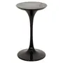 BASE DE MESA DE JANTAR CENTRAL OVAL AU 1,60 M TULIPE - PRETO BRILHANTE - Foto 3