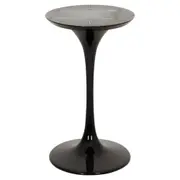 BASE DE MESA DE JANTAR CENTRAL OVAL AU 1,60 M TULIPE - PRETO BRILHANTE - Foto 3