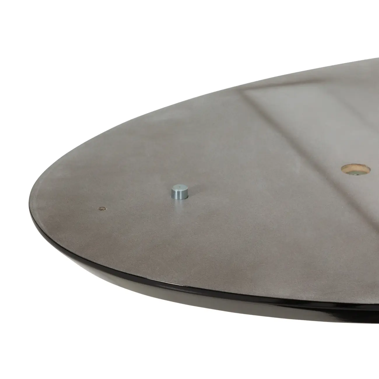 BASE DE MESA DE JANTAR CENTRAL OVAL AU 1,60 M TULIPE - PRETO BRILHANTE - Foto 4