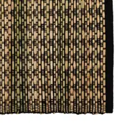 LUGAR AMERICANO 48 CM X 33 CM MUQUÉM - PRETO/FIBRA CLARA - Foto 2