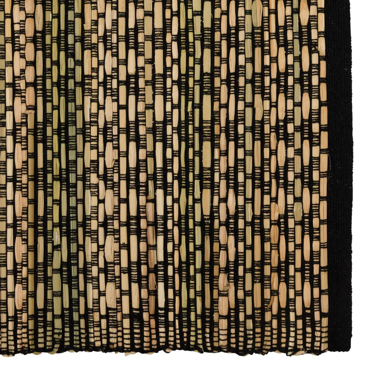 LUGAR AMERICANO 48 CM X 33 CM MUQUÉM - PRETO/FIBRA CLARA - Foto 2