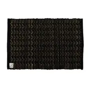 LUGAR AMERICANO 48 CM X 33 CM MUQUÉM - PRETO/FIBRA CLARA - Foto 3