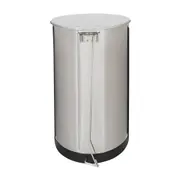 LIXEIRA COM PEDAL 50 L HARDIN - INOX - Foto 6