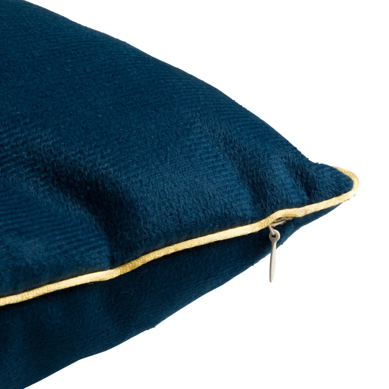 CAPA PARA ALMOFADA 45 CM X 45 CM VELÚ - GALAXY BLUE/DOURADO - Foto 3