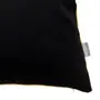 CAPA PARA ALMOFADA 45 CM X 45 CM VELÚ - PRETO/DOURADO - Foto 2