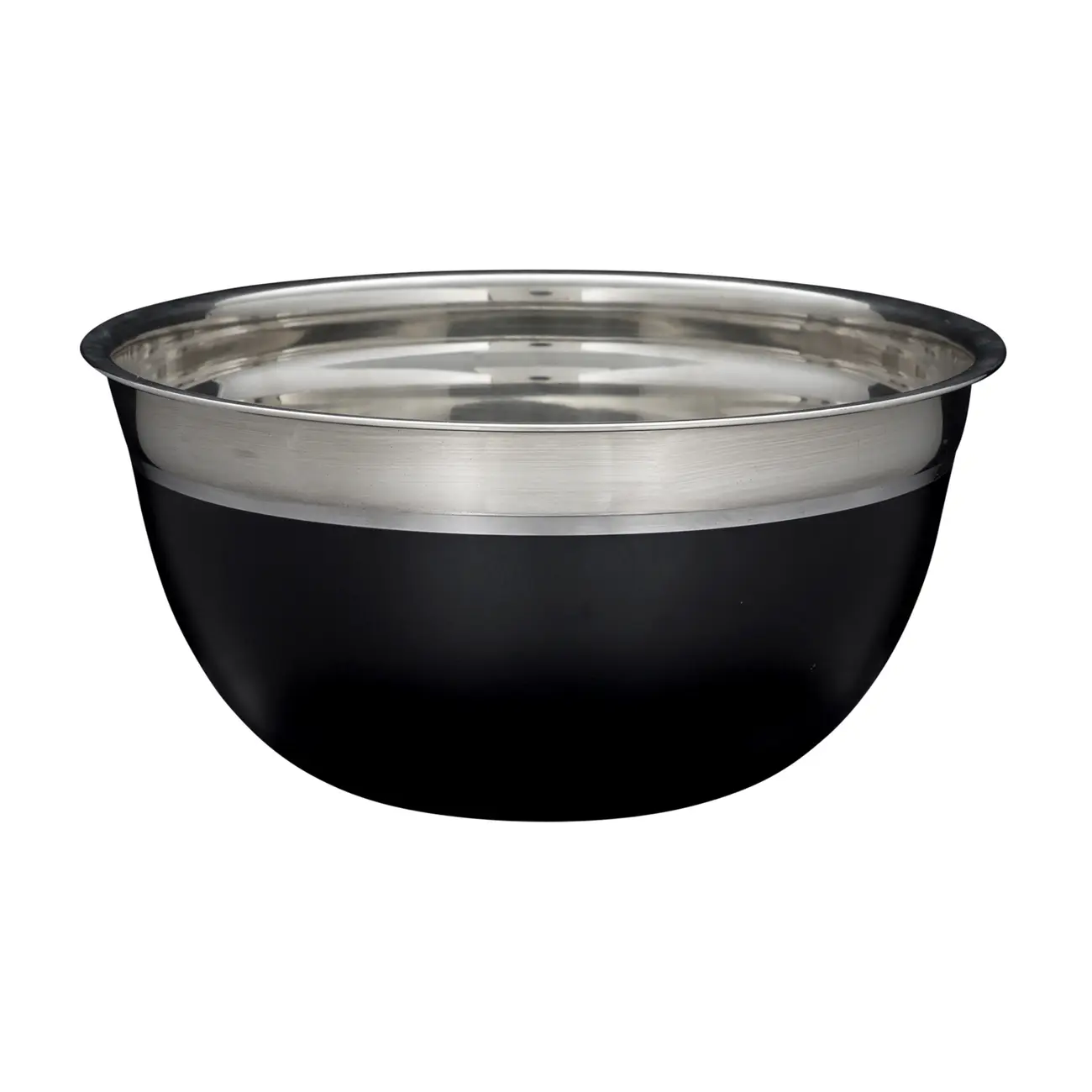 TIGELA REDONDA 24 CM LUNDY - PRETO/INOX - Foto 1