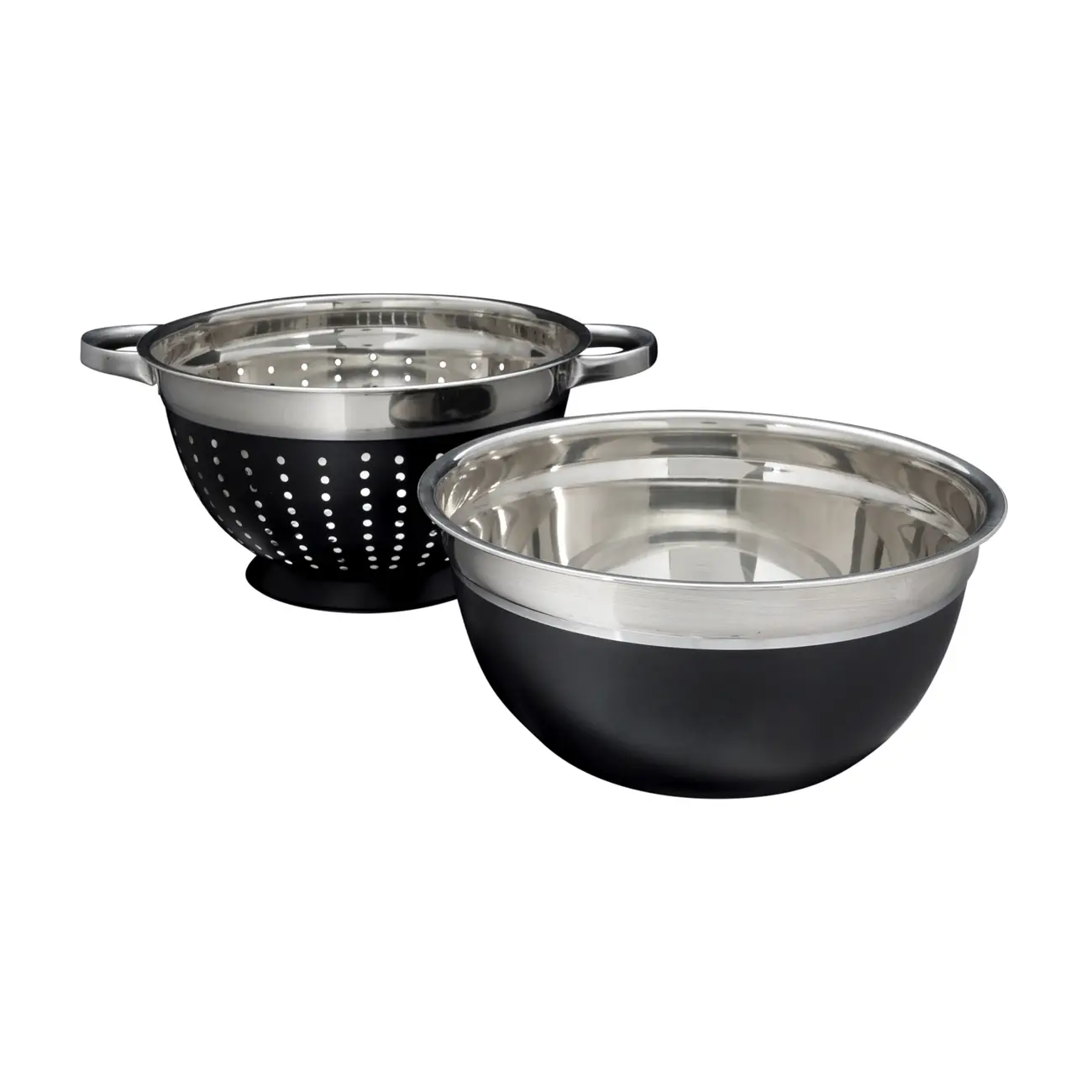 TIGELA REDONDA 24 CM LUNDY - PRETO/INOX - Foto 3