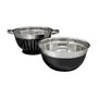 TIGELA REDONDA 24 CM LUNDY - PRETO/INOX - Foto 3