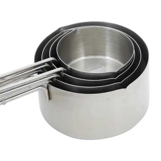 JOGO XÍCARAS MEDIDORAS 4 PEÇAS ELLIP - INOX - Foto 5