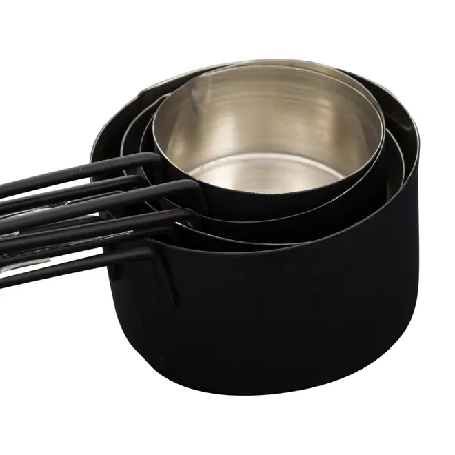 KIT DE MEDIDORES 4 PEÇAS LUNDY - INOX/PRETO - Foto 5