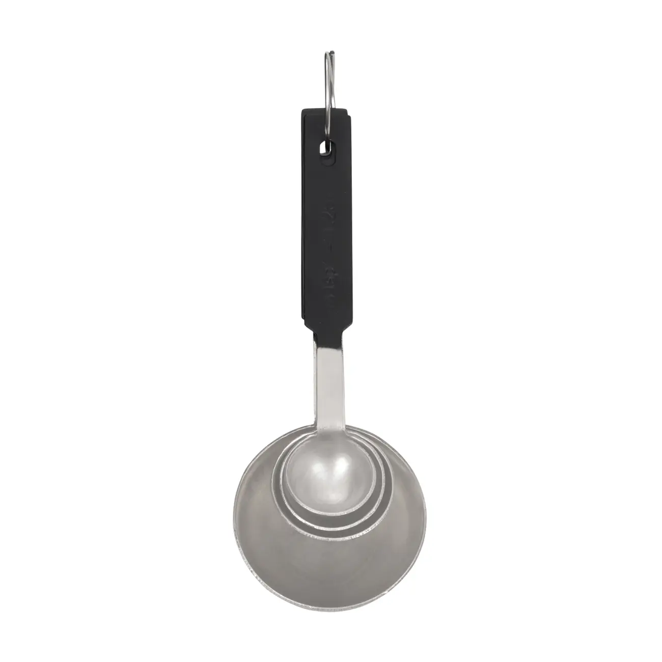 JOGO DE COLHERES MEDIDORAS 4 PEÇAS LUNDY - INOX/PRETO - Foto 2