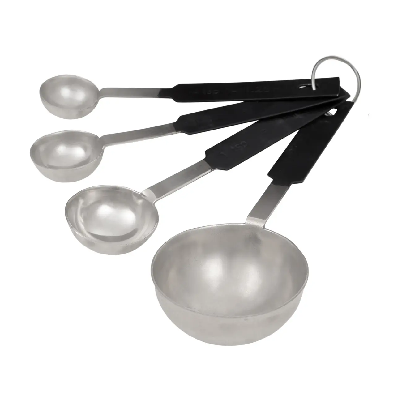 JOGO DE COLHERES MEDIDORAS 4 PEÇAS LUNDY - INOX/PRETO - Foto 3