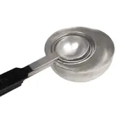JOGO DE COLHERES MEDIDORAS 4 PEÇAS LUNDY - INOX/PRETO - Foto 5