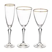 TAÇA DE ÁGUA 350 ML REALE - INCOLOR/DOURADO - Foto 4