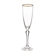 TAÇA CHAMPANHE 200 ML REALE - INCOLOR/DOURADO - Foto 1