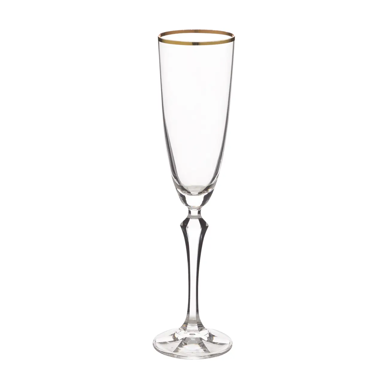 TAÇA CHAMPANHE 200 ML REALE - INCOLOR/DOURADO - Foto 1