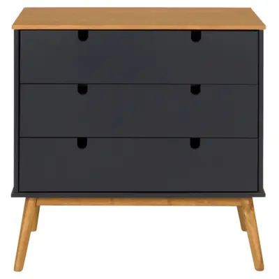 BRIA CÔMODA 3 GAVETAS 80 CM X 40 CM
