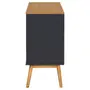 BRIA CÔMODA 3 GAVETAS 80 CM X 40 CM - GRAFITE/AMÊNDOA - Foto 4