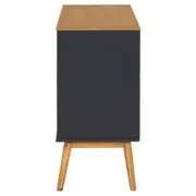 BRIA CÔMODA 3 GAVETAS 80 CM X 40 CM - GRAFITE/AMÊNDOA - Foto 4