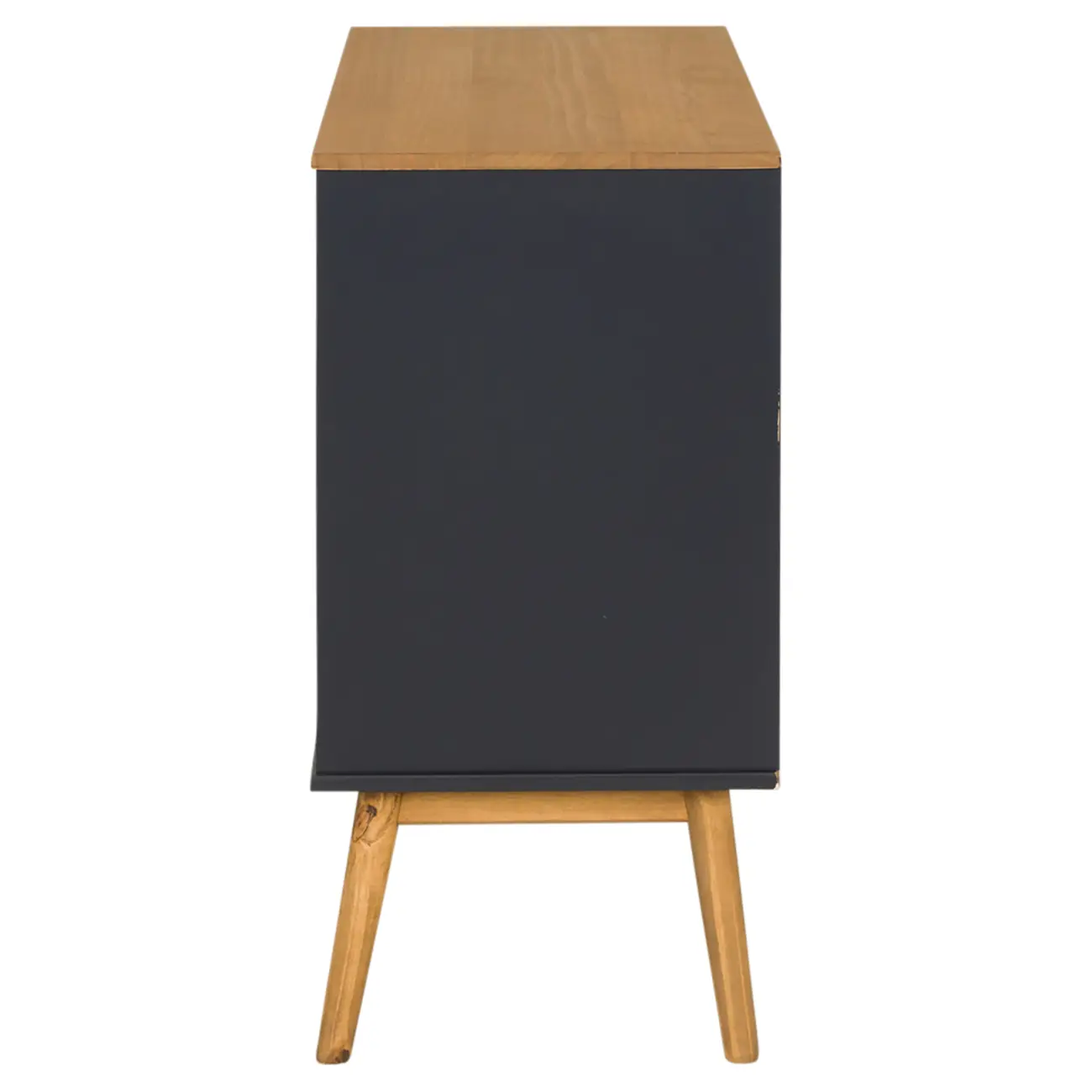 BRIA CÔMODA 3 GAVETAS 80 CM X 40 CM - GRAFITE/AMÊNDOA - Foto 4
