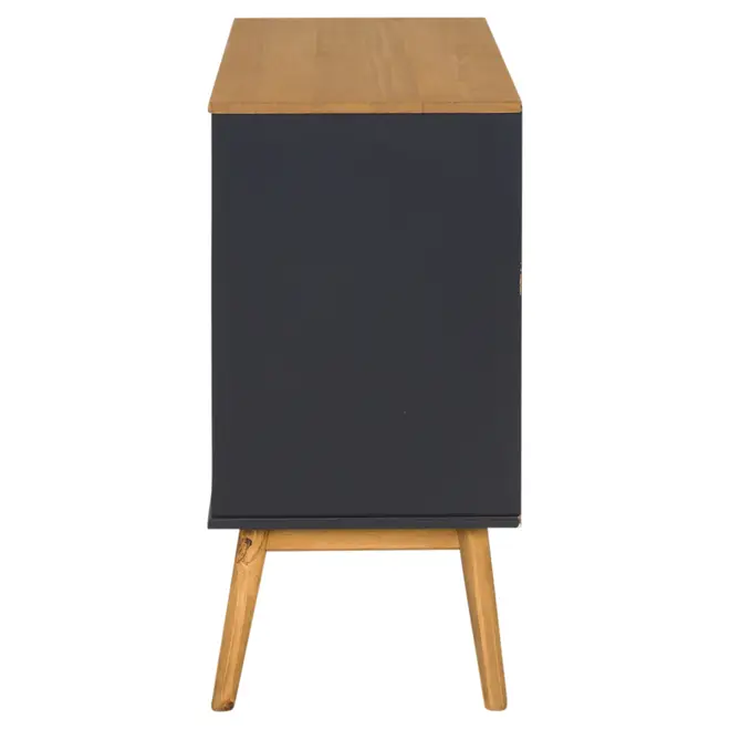BRIA CÔMODA 3 GAVETAS 80 CM X 40 CM - GRAFITE/AMÊNDOA - Foto 4