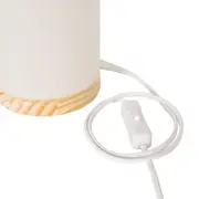LUMINÁRIA DE MESA O ALTAR - BRANCO/PINUS NATURAL - Foto 7