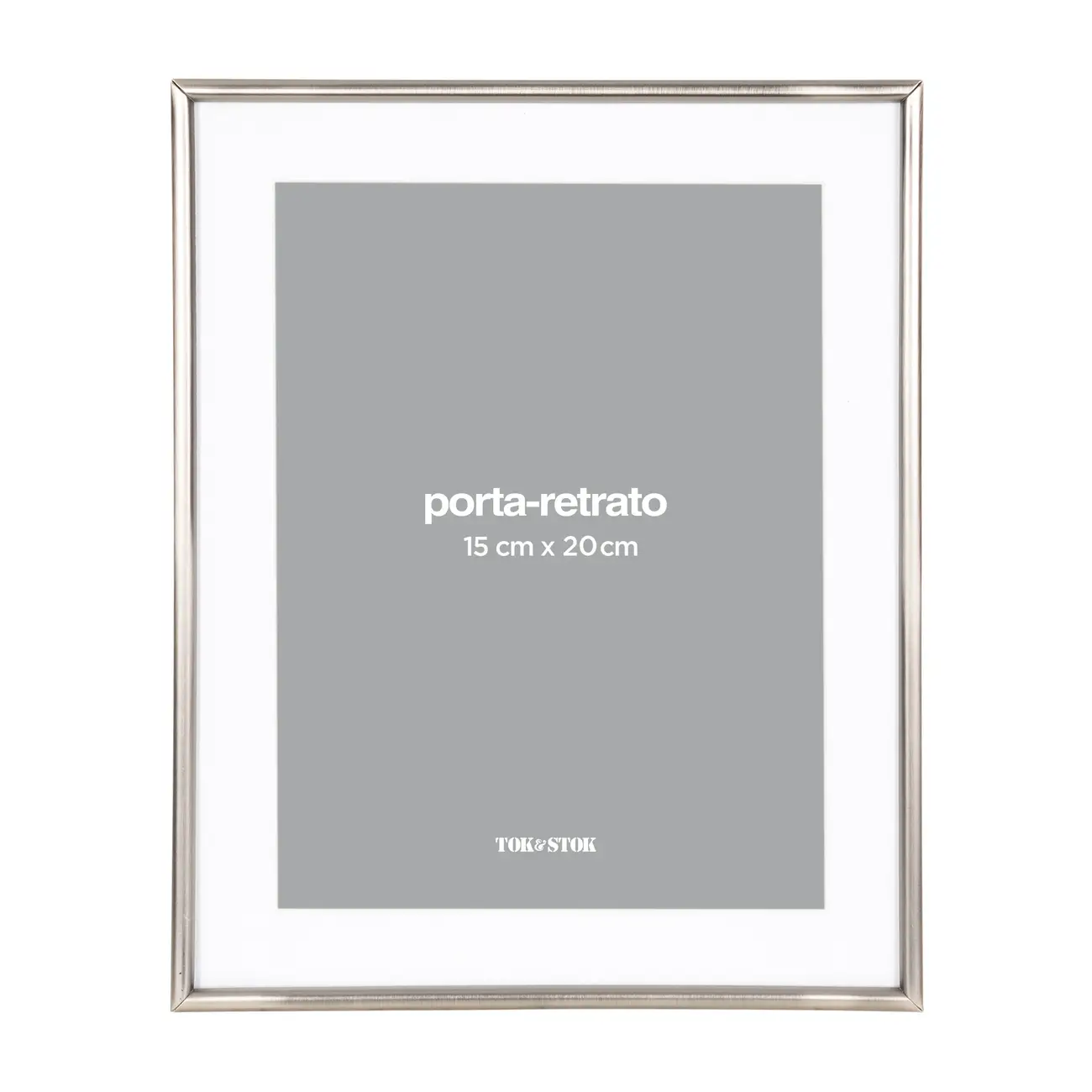 PORTA-RETRATO 15 CM X 20 CM MINIMALIST I - GRAFITE - Foto 1