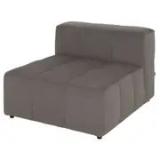 SOFÁ MODULAR 1 LUGAR SOFO - VELVET COTELÊ CINZA - Foto 1