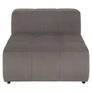 SOFÁ MODULAR 1 LUGAR SOFO - VELVET COTELÊ CINZA - Foto 2